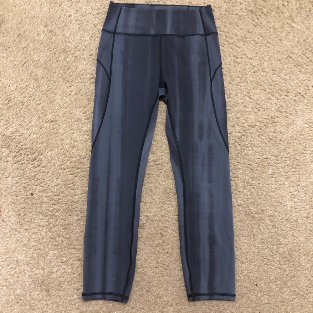 lululemon athletica Black High-Waist Leggings with Logo Size 6